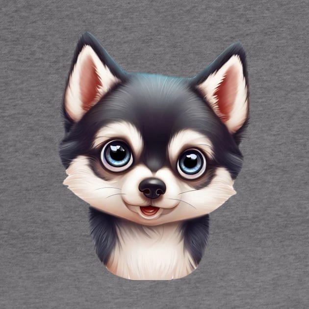 Pawfect Alaskan Klee Kai by Art By Mojo